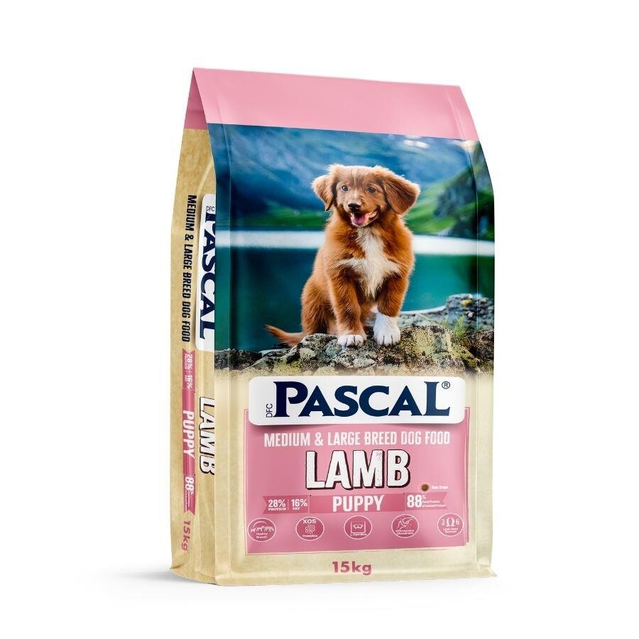 Pascal Kuzu Etli Orta Ve Büyük Irk Yavru Köpek Maması 15 KG | SRC: Barcode: 8680542870341